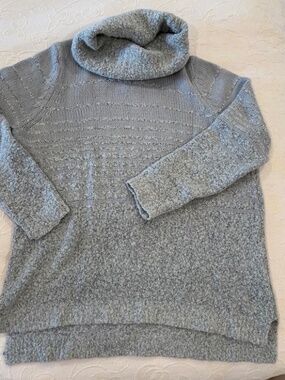 DC Jeans/Pennington Grey Chunky Textured Cowl Neck Super Cozy Sweater